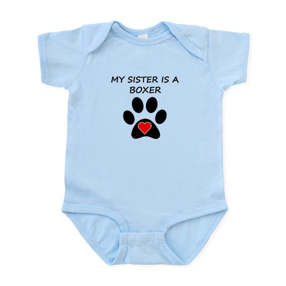 CafePress - Boxer Sister Body Suit - Baby Light Bodysuit, Size Newborn - 24 Months