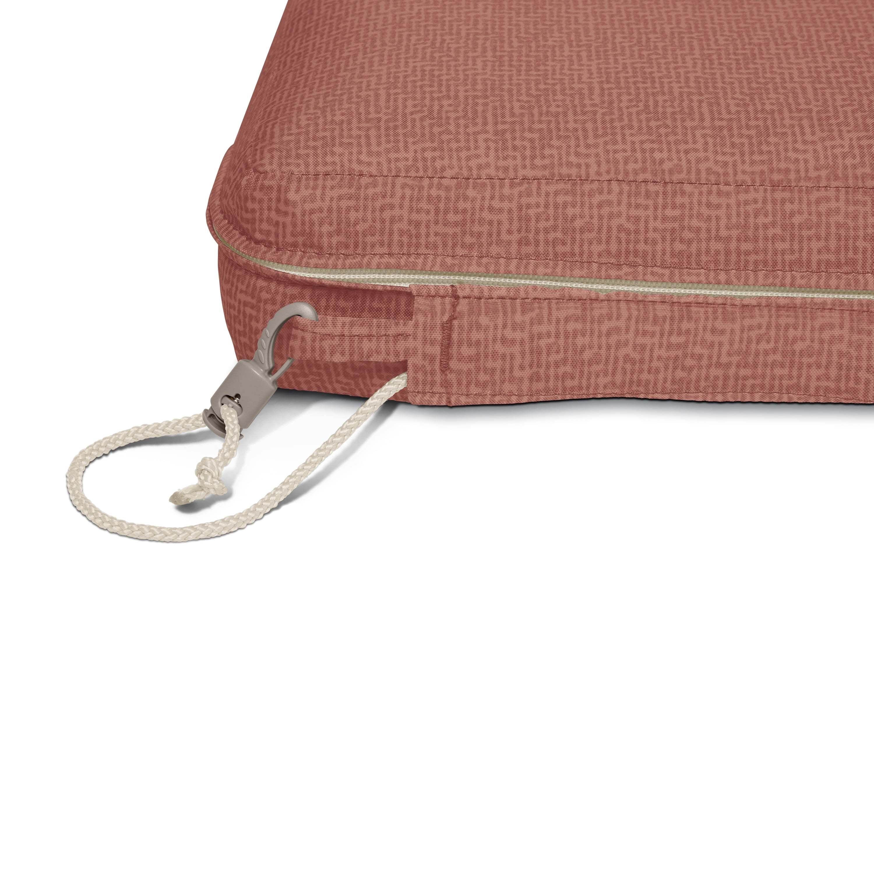 Duck Covers Weekend Water-Resistant Outdoor Dining Seat Cushion, 21 x 19 x 3 inch, Cedarwood