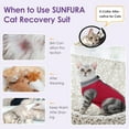 thumbnail image 5 of Minzimin Camo Printed Cat Recovery Suit, Cat Surgical Recovery Suit After Surgery for Abdominal Wound Anti Licking, Kitten Onesie for Cats Female Spay Recovery Shirt E-Collar Alternative, 5 of 7