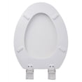 thumbnail image 3 of Oakbrook Collection Rockford Elongated White Wood Toilet Seat, 3 of 4