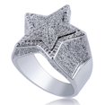 thumbnail image 5 of Anillos Hip hop Yashi para hombres y mujeres color dorado plateado circonita cúbica tamaño 7-11, 5 of 5