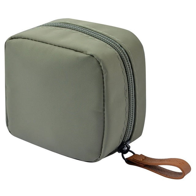 Mini bolso cosmético pequeño portátil multiusos para llevar en la mano, bolsa de almacenamiento de tampones con sobre rojo
