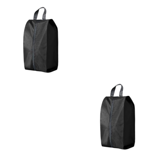 Transemion Sac de Rangement pour Chaussures de Voyage Étanche et Étanche Noir M 2Set