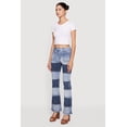 thumbnail image 3 of Women's VIP Two Tone Patchwork Flare Jeans, 3 of 5