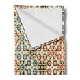 thumbnail image 2 of Abstract Soft Flannel Fleece Throw Blanket, Seamless Pattern with Motifs Far Eastern Themed Print, Cozy Plush for Indoor and Outdoor Use, 60" x 80", Beige and Brown, by Ambesonne, 2 of 5