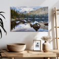 thumbnail image 3 of Elephant Stock Bear Lake Holiday Wall Art - Horizontal Canvas Wall Art - Living Room Wall Decor - Nature Canvas - Brown And Blue Decor By Darren White Photography - 24" x 16", 3 of 8