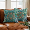 thumbnail image 3 of Turkish Flower Throw Pillow Cover Vintage Abstract Cotton Linen Cushion Cover Throw Pillow Case with Invisible Zipper for Couch Sofa Bed Chair Car 20x20 Inch, 3 of 14