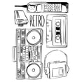 thumbnail image 2 of Villa, Milli 19x24 White Modern Wood Framed Museum Art Print Titled - Retro Electronix, 2 of 4