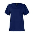 thumbnail image 4 of ​​Black Scrubs Sets for Women, Unisex Medical Holiday Colors Blue (XXL)​​, 4 of 6