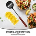 thumbnail image 3 of CHICHUMID 1Pack Metal Serving Spoons With Wood Handle For Soup In Restaurants And Hotels, 3 of 8