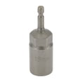 thumbnail image 1 of Unique Bargains 1 Pcs Socket de Impacto Herramienta Duradera 80mm Tono Plateado Acero de Cromo Vanadio 1/4" Hex Shank 6 Puntos 18mm para Reparación de Automóvil Motocicleta Dirtbike, 1 of 7
