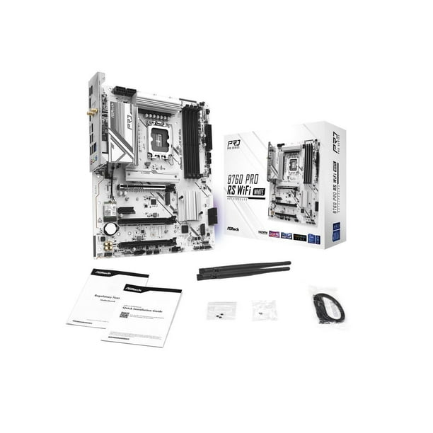 B760M PRO RS WiFi WHITE マザーボード ASRock B760M Pro RS WiFi White LGA 1700 Intel B760 SATA 6Gb