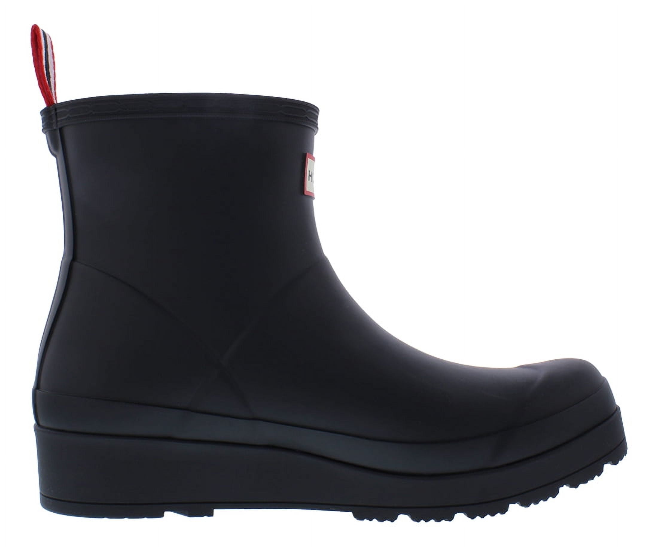 Hunter Play Short Boot Womens Shoes Size 9, Color: Black