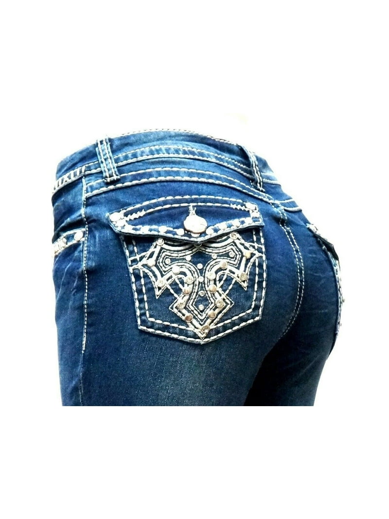 パンツ Bootcut Washed Jeans - Navy time__1679505938__202302-