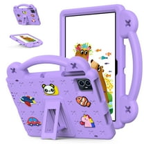 Dteck for Onn 10.1 Tablet Case (2024) Model#100135925, Child-Proof Handle Grip Holder EVA Shockproof Kids Case Cover with Kickstand for Walmart Onn Tablet Case 10.1 inch (Gen 4),Purple