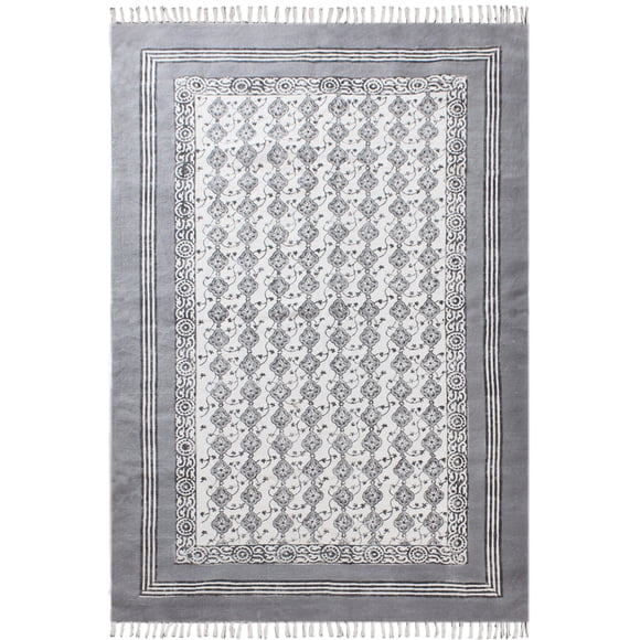 Casavani Outdoor yoga mat Kitchen floor rug,Gray 4x15 feet