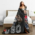 thumbnail image 5 of jey Wresting USO Flannel Novelty Blanket,Large Modern Fleece Throw Blanket for Couch Bed Sofa Camping,Women Lightweight Warm Plush Air Condition Blankets 60x80, 5 of 6