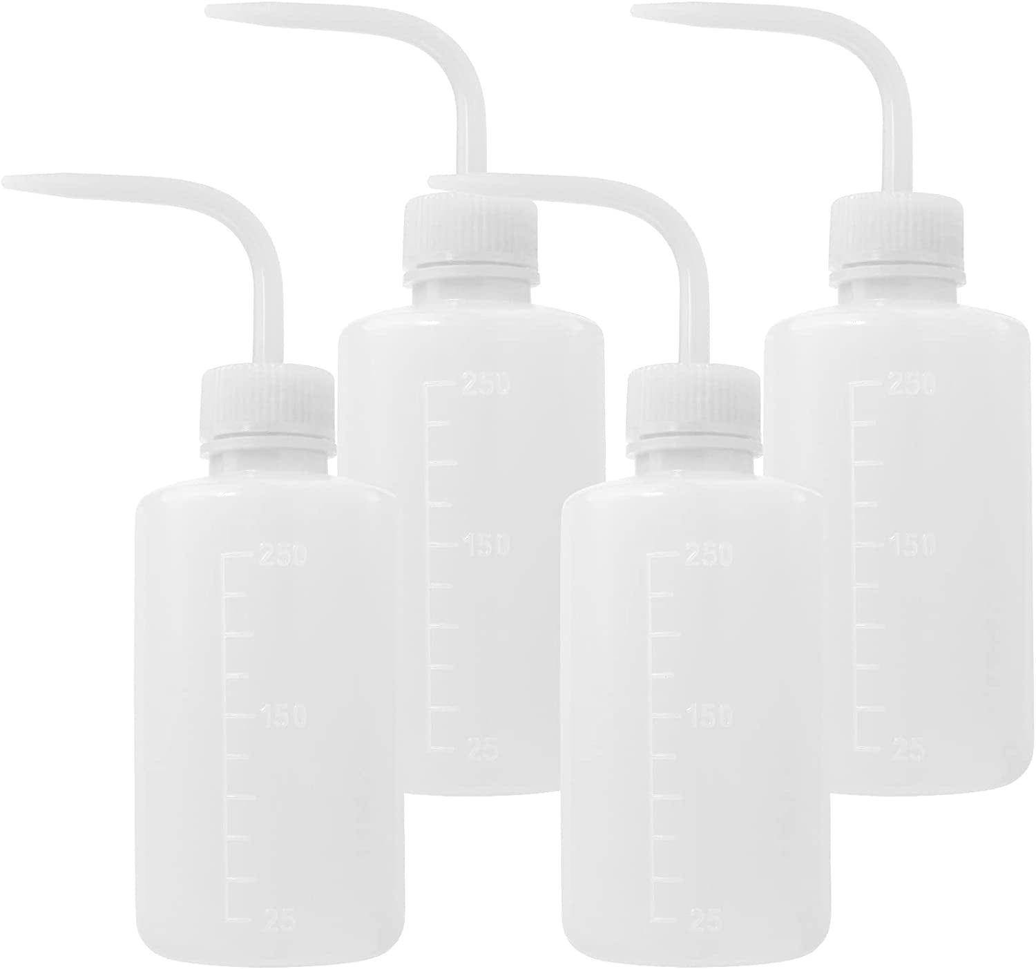 Tattoo Wash Bottle, 4Pcs 250ml Safety Tattoo Wash Bottle Watering Tools