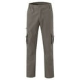 thumbnail image 2 of Men's Cargo Pants for All Seasons – Practical Solid Color Trouser with Front Pockets and Straight Leg Fit Relaxed Design for Work Travel and Casual Daily Wear, 2 of 7