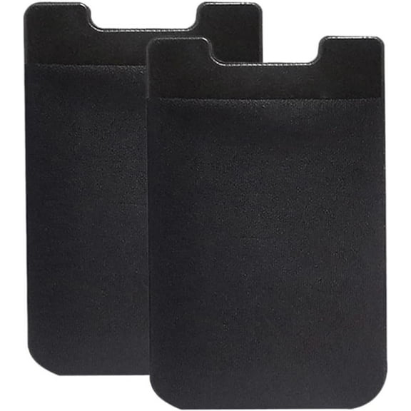 2pcs Adhesive Cell Phone Wallets, Ultra Thin Cell Phone Card Holders, Stretchy Silicone Stick On Wallets