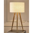 thumbnail image 1 of 11" X 11" X 21" Lampe de Table en Tissu Blanc, 1 of 1