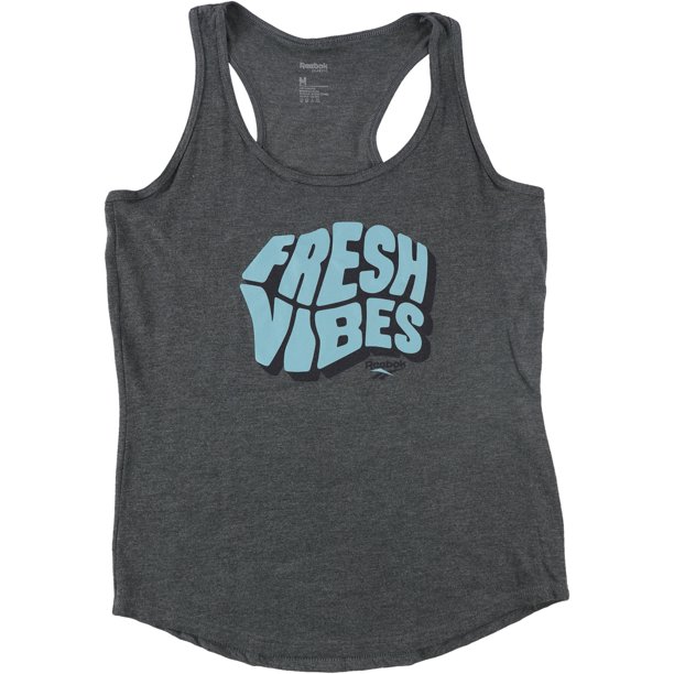 Camiseta Sin mangas Reebok Fresh Vibes Mujer Gris Mediana Bodega