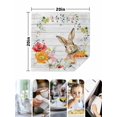 thumbnail image 4 of Bunny Easter Cloth Napkins Set of 8 Reusable Dinner Napkins, Pastoral Spring Floral Wooden Cocktail Napkin Washable Table Napkins for Wedding/Holiday Party/Baby Shower 20"x20", 4 of 7