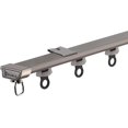 thumbnail image 1 of Ultra-thin Curtain Track(3ft - 30ft) - Ceiling or Wall mount Curtain Track System Room Divider, Sliding Curtain Rail for Privacy Living room Bedroom (Color : Brown-ceiling-B, Size : 9ft(2 * 4.5ft)), 1 of 1