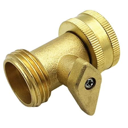 

WalGRHFR Down Clamp Solid Brass Garden Hose Shut Off Ball 3/4