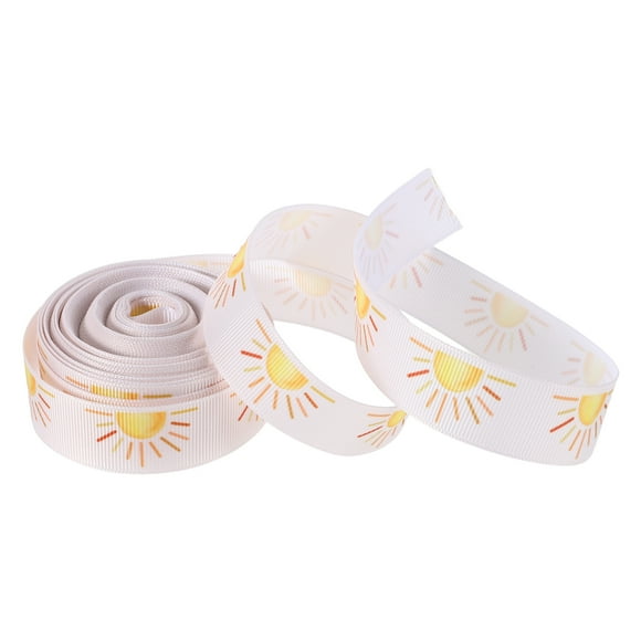 UPGRATOR 1 Roll Yellow Polyester Ribbon Wrapping For Diy Crafters Home Decoration Holiday Party