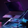 thumbnail image 4 of ziyahi Laptop Cooling Heightening Stand Tabletop Tablet Heat Dissipation Rack Home Portable Cooler Holder Notebook Computer Accessories Gray, 4 of 4