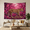 A, variant on XaaKee Tapestry, Pink Canopy Safari Cat Realistic Wildlife Design, High-Quality Polyester Large Wall Tapestry, 60x40Inch