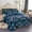 Blue Floral, variant on JML 3 Piece Queen Sherpa Fleece Bed Blanket Set,Heavy Thick Borrego Blanket 75"x83",5.7lb