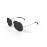 Prive Revaux Unisex Rxable Fashion Polarized Sunglasses, The Cuervo, Aviator, Gold, 59-13-145