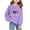 Purple, variant on Shachafan Kids Hanukkah Menorah Print Warm Crewneck Sweatershirt Long Sleeve Sweater Zip Babies Sweaters Boy