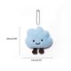 thumbnail image 3 of Soft Cloud Keychain Durable Craftsmanship Keyring Convenient Alloy Mobile Phone Accessory Pendant for Keys Bags Backpack White, 3 of 4