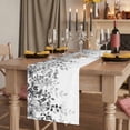 thumbnail image 2 of Table Runners 120 Inches Long Dress Scarves, Grey Farmhouse Coffee/Dining/Kitchen Table Runner for Living Room, Eucalyptus Leaves 13x120 Inch, 2 of 9
