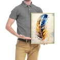 thumbnail image 4 of Shiartex Feather Canvas Wall Art for Living Room Bedroom Modern Artwork Blue Watercolor Feather Print Picture Framed Wall Decor Ready to Hang for Home Office Decoration 12x16in/16x20in, 4 of 4