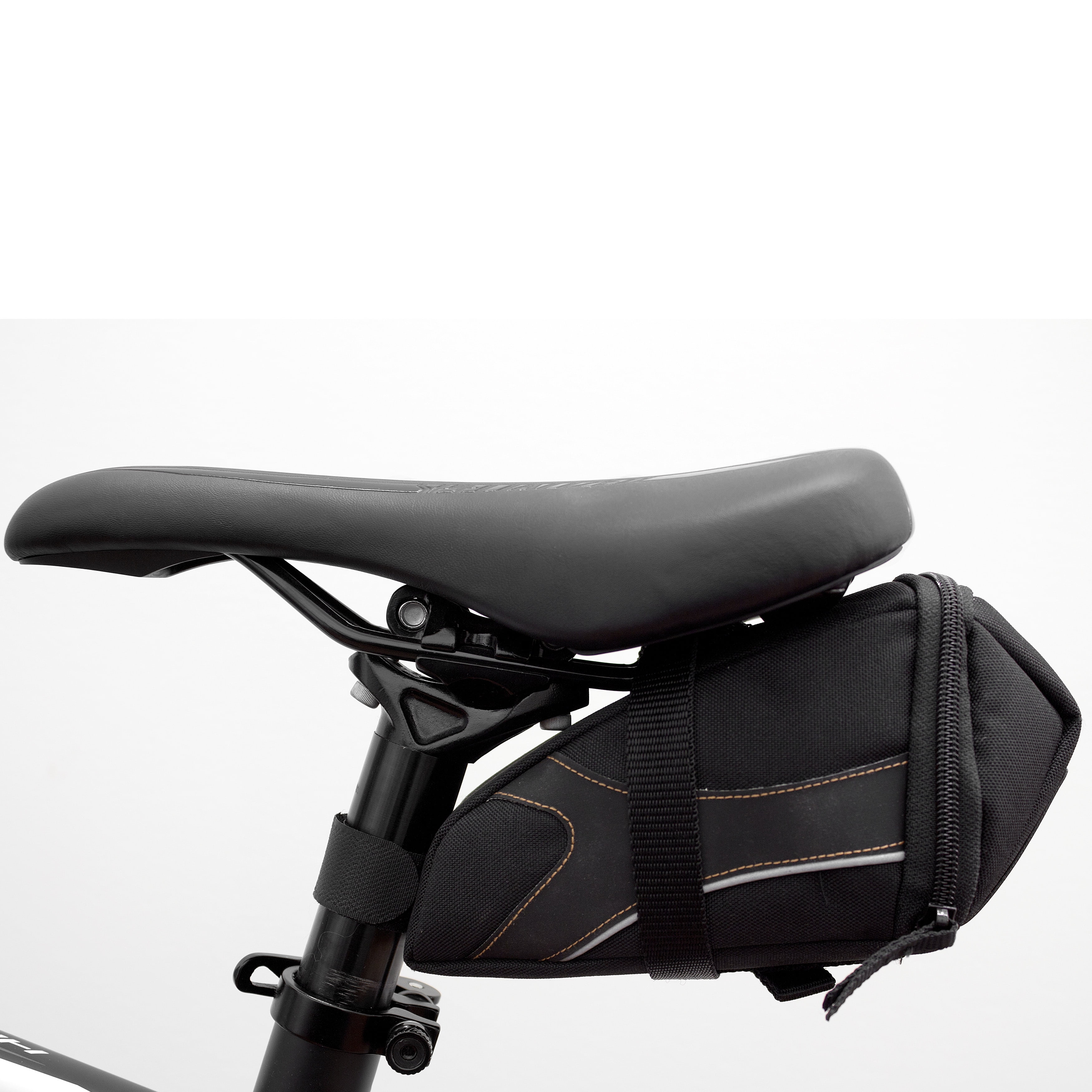 BV Bike Saddle Bag Water-Resistant Rear Bag Under Seat Y-Series Storage  Pouch - L 