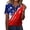 BQ43_Vermilion, variant on July 4Th Short Sleeve T-Shirt for Women V-Neck Star Graphic Tees Henley Summer Shirt Casual Loose Fit Tops Watermelon Red S