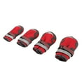 thumbnail image 3 of 4 Pcs Bottes pour Chien Élégantes Résistantes à la Chaleur en Maille Respirante Protecteurs de Pattes de Chien avec Sangles Réfléchissantes pour Activités Extérieures No. 5, 3 of 14