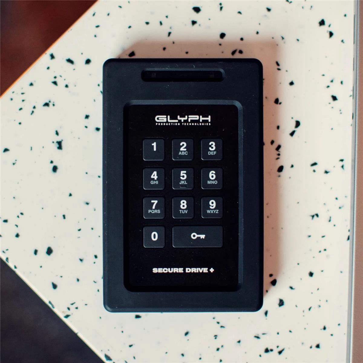 Glyph Technologies 8TB SecureDrive+ Professional External Solid-State Drive with Keypad