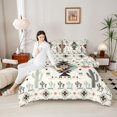 thumbnail image 4 of Homewish Mandala Aztec Adult Bedding Comforter Set, Tribal Western Cactus Twin Comforter Sets, Hippie Triangle Abstract Reversible Bedding Set, Microfiber Bedroom Decor, 2 Pieces, 4 of 8