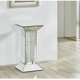 thumbnail image 2 of Élégante Table d'Appoint de 12 Pouces en Cristal, Fini Miroir Clair, 2 of 4