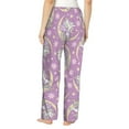 thumbnail image 3 of Pajama Pants Women, Cute magic horse Sweatpants Soft Sleep Lounge Pants, Casual PJ Bottoms Pants with Pockets, 3 of 5