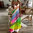 thumbnail image 4 of Robe Sans Manches Aquarelle Abstraite Colorée et Lumineuse pour Femmes Robes de Cérémonie Formelles, 4 of 5
