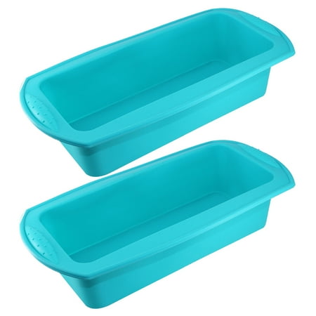

2Pcs Silicone Non-stick Cake Bread Loaf Pan DIY Making Mold Kitchen Baking Tool