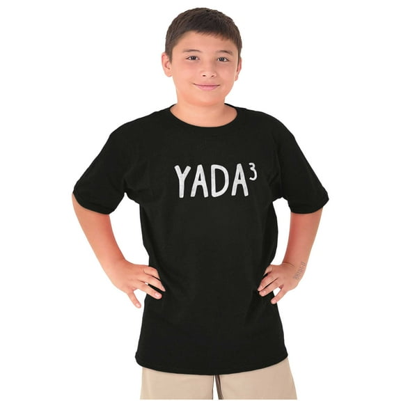 Funny Yada Cubed Sarcastic Math Joke Crewneck T Shirts Boy Girl Teen Brisco Brands S