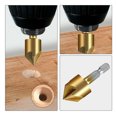 thumbnail image 4 of Plug Drill Bits,Flute 90 Countersink L And Center Bit With L Countersink Drill Inch 5 Flute Punch 7pcs Pointed Countersink Wood Cutter 6pcs 1/4 Inch 5 Chamfer Tool 6pcs 1/4 Inch Drill 7pcs Pointed, 4 of 7