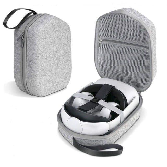 Hard Carrying Case Compatible with Oculus Quest 2 Basic/Elite Version VR Gaming Headset and Touch Controllers Accessories, Suitable for Travel and Home Storage